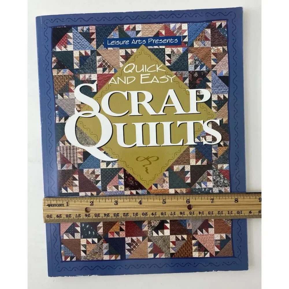 Leisure Arts QUICK AND EASY SCRAP QUILTS Quilt Pattern Booklet
